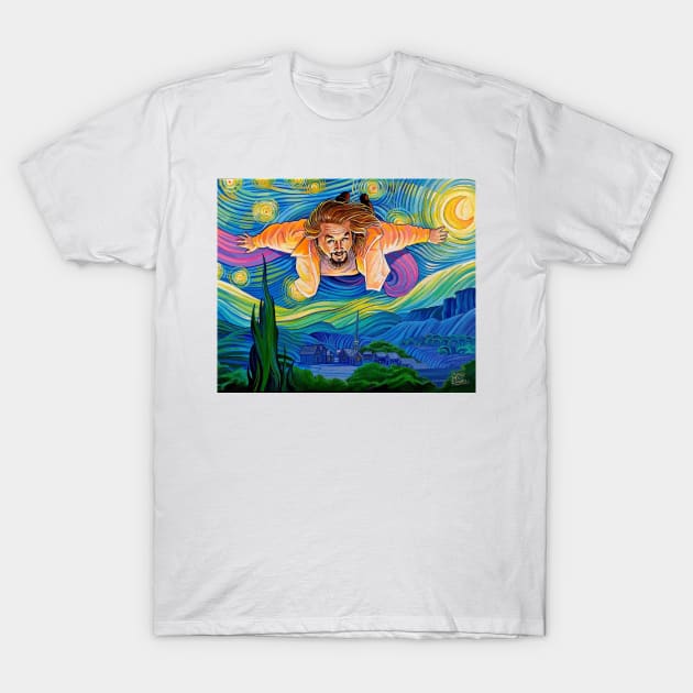 Lebowski VanGogh T-Shirt by Dave MacDowell Designs